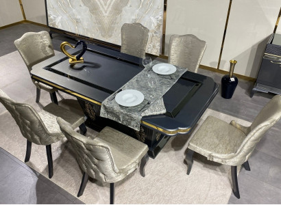 Dining room set dining group table 7-piece complete set dining table 6 chairs suite